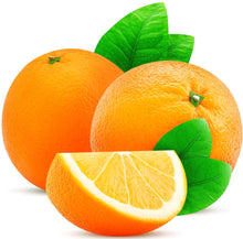 Image of quartered orange with two whole Oranges in the background.