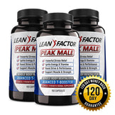 Peak Male - Ultimate Men's Health Formula Muscle Soreness Lean Factor 3 Bottles image