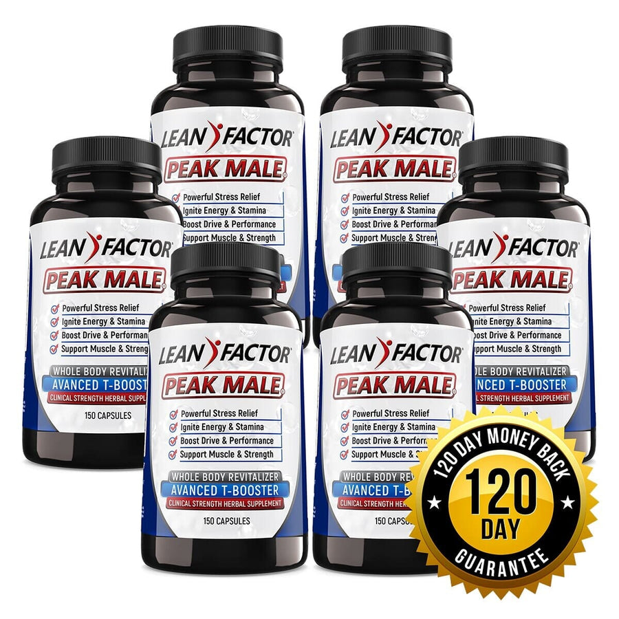 Peak Male - Ultimate Men's Health Formula Muscle Soreness Lean Factor 6 Bottles image