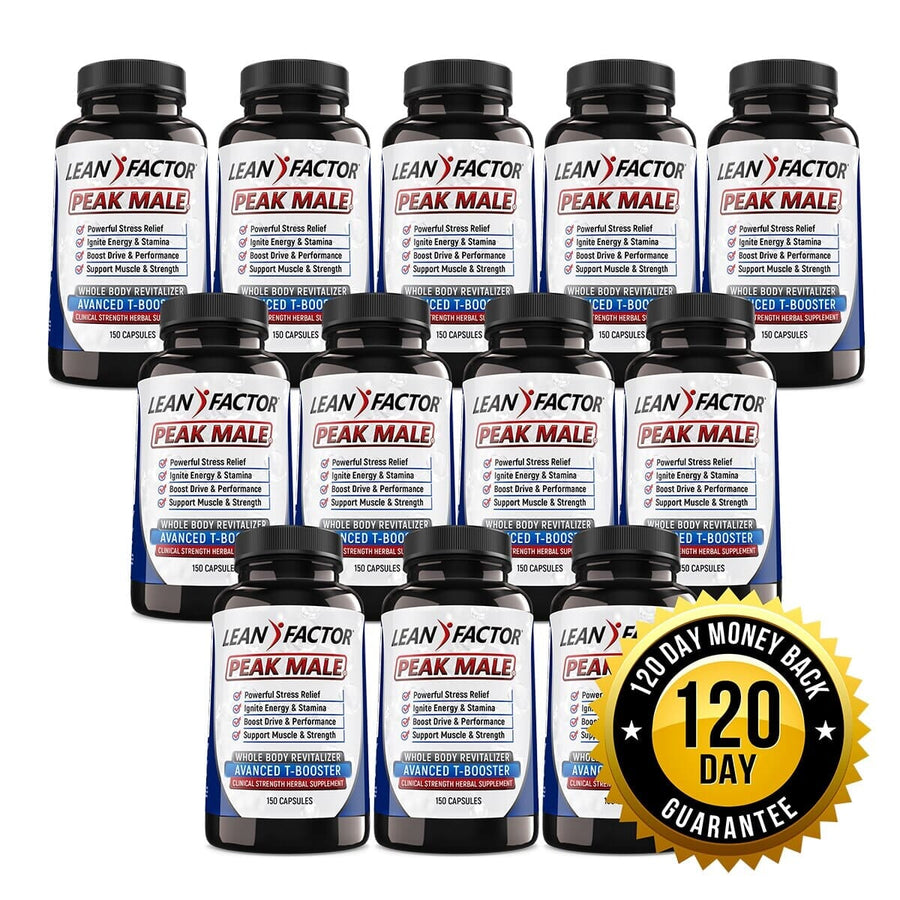 Peak Male - Ultimate Men's Health Formula Muscle Soreness Lean Factor 12 Bottles image