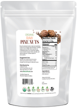 Pine Nuts - Organic back of the bag image 5 lb