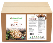 Pine Nuts - Organic front and back label image in bulk