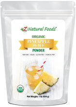 Photo of front of 1 lb bag of Pineapple Juice Powder - Organic