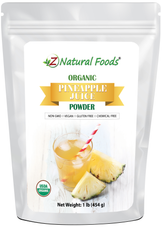 Photo of front of 1 lb bag of Pineapple Juice Powder - Organic