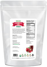 Pomegranate Juice Powder - Organic back of the bag image 5 lb