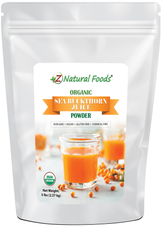 Photo of front of 5 lb bag of Sea Buckthorn Juice Powder - Organic
