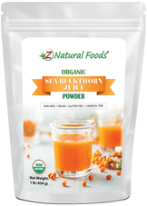 Photo of front of 1 lb bag of Sea Buckthorn Juice Powder - Organic