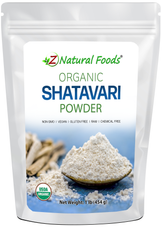 Photo of front of 1 lb bag of Shatavari Powder - Organic