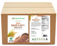 Front and back label image of Silk Brown Rice Protein Powder - Organic in bulk