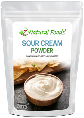 Photo of the front of 1 lb bag of Sour Cream Powder