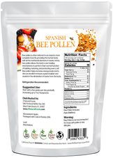 Back of the bag 1 lb image of Spanish Bee Pollen