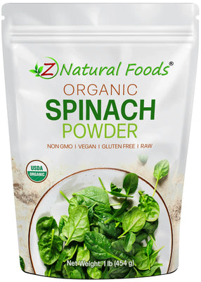 Front of bag image of Spinach Powder - Organic 1lb