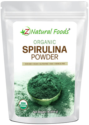 Front bag 1 lb image for Spirulina Powder - Organic