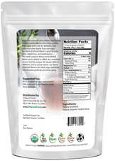 Photo of back of 1 lb bag of Stevia - Erythritol Blend - Organic