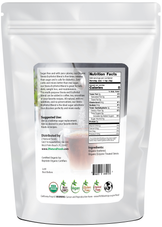 Photo of back of 5 lb bag of Stevia - Erythritol Blend - Organic