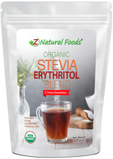 Photo of front of 1 lb bag of Stevia - Erythritol Blend - Organic