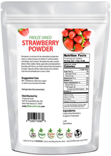 Strawberry Powder - Freeze Dried back of the bag image 1 lb