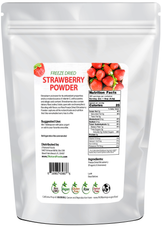 Strawberry Powder - Freeze Dried back of the bag image 5 lb