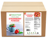 Strawberry Powder - Freeze Dried front and back label image for bulk