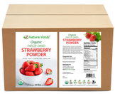 Front and back label image of Strawberry Powder - Organic Freeze Dried bulk
