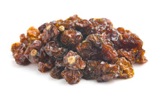 Closeup image of Sun Dried Golden Berries on white background