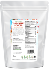 Photo of back of 5 lb bag of Tart Cherry Powder - Freeze Dried