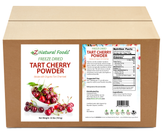 Photo of front and back label image of Tart Cherry Powder - Freeze Dried in bulk