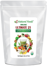 Photo of the front of 5 lb bag of Ultimate 25 Superfood Fusion