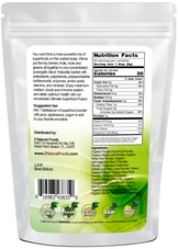 Back of the bag image of Ultimate Superfood Fusion 1 lb