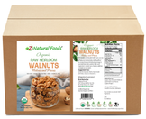 Front and back label image of Walnuts - Raw - Heirloom - Organic in bulk