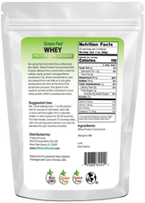 Whey Protein Concentrate back of bag image 2 lbs