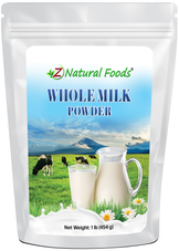 Photo of front of 1 lb bag of Whole Milk Powder