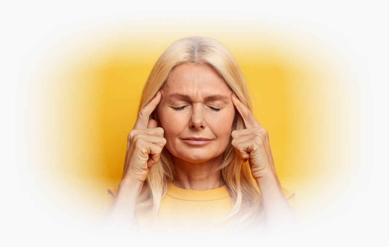 Image of woman with ADHD trying to think