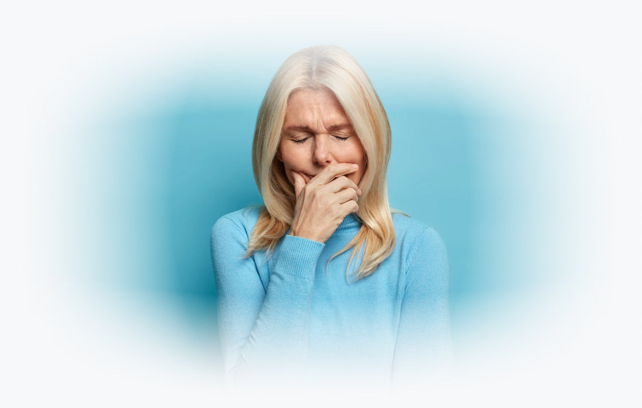 Woman looking unhappy because of depression