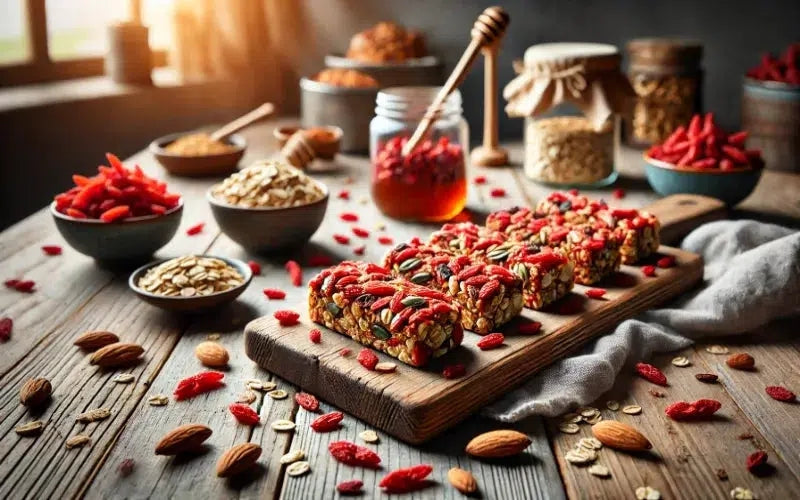 Goji Berry Granola Bars - Healthy, Delicious & Nutritious