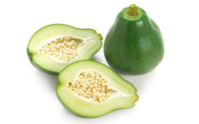 green papaya unripe