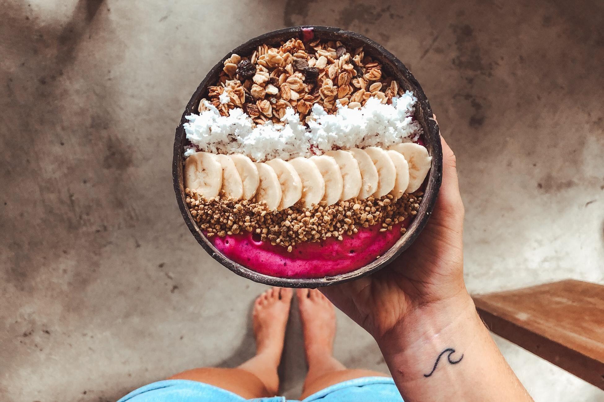 Super Berry Bowl Smoothie (with Coconut and Chia Seeds)