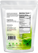 Acacia Fiber (Gum Arabic) Powder - Organic back of the bag image 1 lb