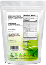 Acacia Fiber (Gum Arabic) Powder - Organic back of the bag image 5 lb