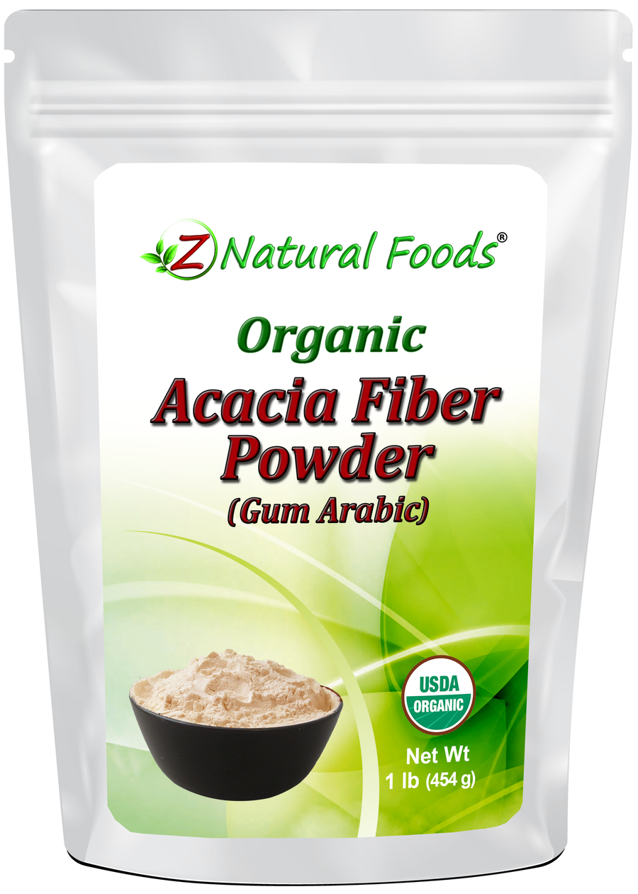 Acacia Fiber (Gum Arabic) Powder - Organic front of the bag image 1 lb