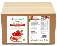 Front and back label image for Acerola Cherry powder in bulk