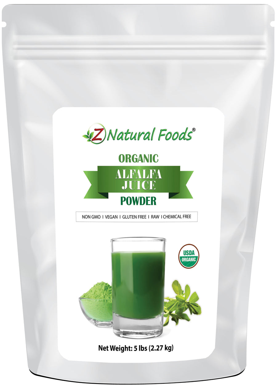 Alfalfa Juice Powder - Organic front of the bag image 5 lb