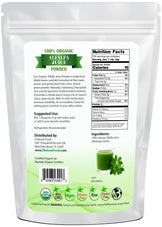 Alfalfa Juice Powder - Organic back of the bag image 5 lb