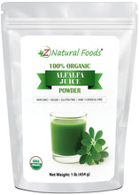 Alfalfa Juice Powder - Organic front of the bag image 1 lb