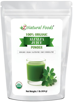 Alfalfa Juice Powder - Organic front of the bag image 1 lb