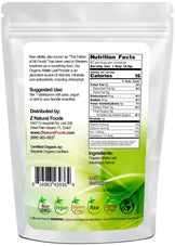 Alfalfa Leaf Powder - Organic back of the bag image 1 lb