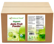 Amla (Amalaki) Fruit Powder - Organic front and back label image in bulk