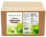 Amla (Amalaki) Fruit Powder - Organic front and back label image in bulk