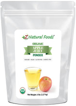 Photo of front of 5 lb bag of Apple Juice Powder - Organic