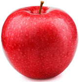 Closeup image of red Apple on white background